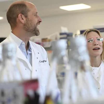 William and Cate Blanchett hit sustainable fashion lab