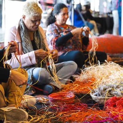 Indigenous art fair weaves legacy through every fibre
