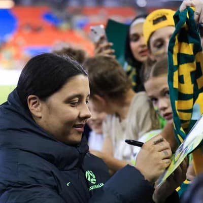 Sam Kerr links up with Matildas in pleasant surprise