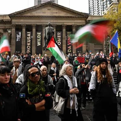 Activists demand Gaza ceasefire and no war on Iran