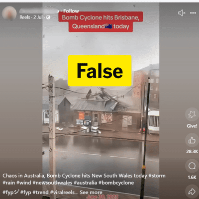 Misinformation swirls online as NSW hit by powerful storms