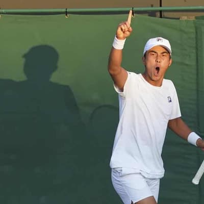 'Ice in my veins': Rinky roars into Wimby doubles final