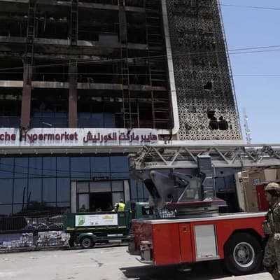 Dozens dead after fire at shopping centre in Iraq