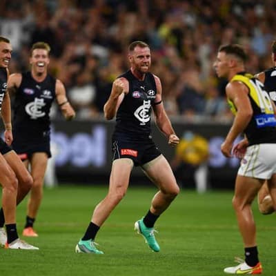 Retiring champion Docherty's words for Carlton star