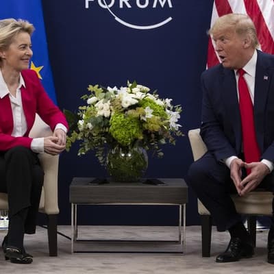 EU chief heads to Scotland for trade talks with Trump