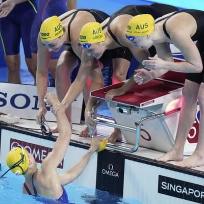 Double golden joy as Australia triumph at world champs