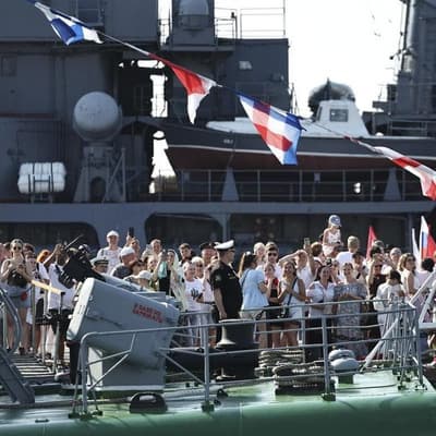 Russia's Navy Day scaled-down after Ukraine attack