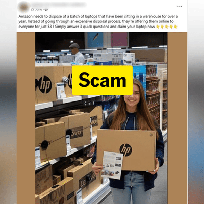 Overseas scammers target Australians with unbelievably cheap laptop deals