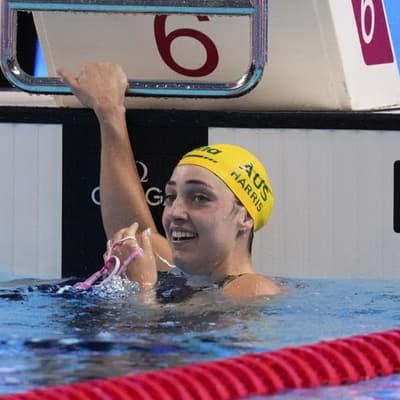 Harris puts gold stamp on Australia's swim world titles