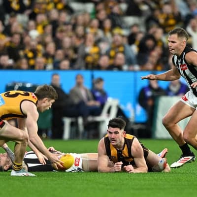 Hawks inspiration Newcombe in clear over Howe collision