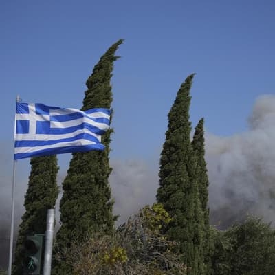 Greece wildfire contained as winds prompt evacuations