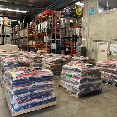 More than $150m worth of meth hidden in rice seized