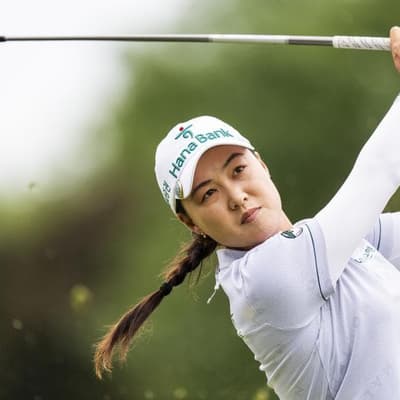 Aussie golfer soars with eagles to share lead in Canada