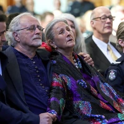 'My superhero': touching funeral tributes for slain cop