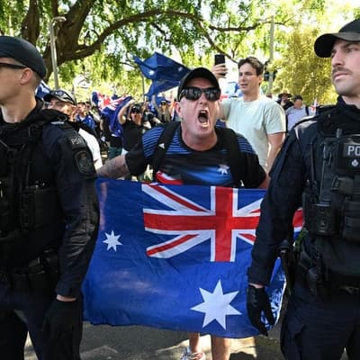 Clashes on cards as counter rallies flood city streets