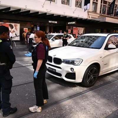 Police swoop on teens after stolen car hits pedestrian