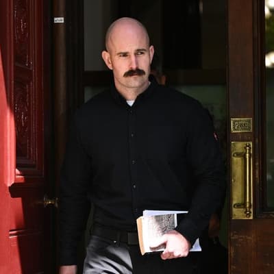 'Nazi scum' chants greet white supremacist on release