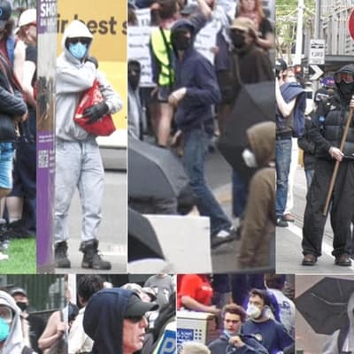 Masks and rock throwers as protest violence escalates