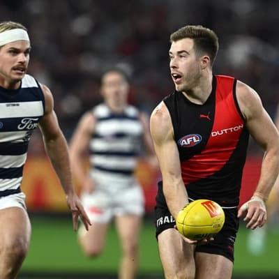 Bombers star Merrett speaks about failed trade