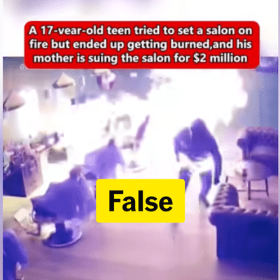 Fake arsonist news report online features Aust footage