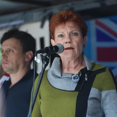 Hanson flies south to fire up anti-immigration mob