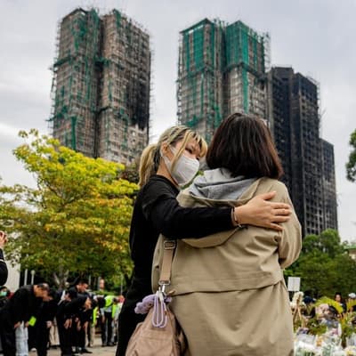 HK fire toll rises to 159 as authorities arrest six