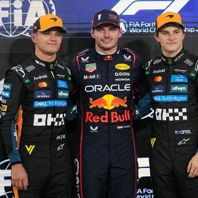Piastri only third as Verstappen takes pole in finale