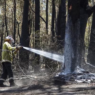 Volunteer firefighter dies battling large rural blaze