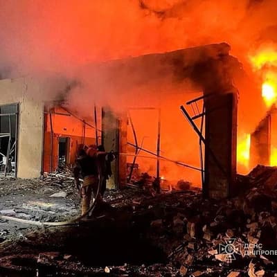 Russian attack on Ukraine kills three, knocks out power