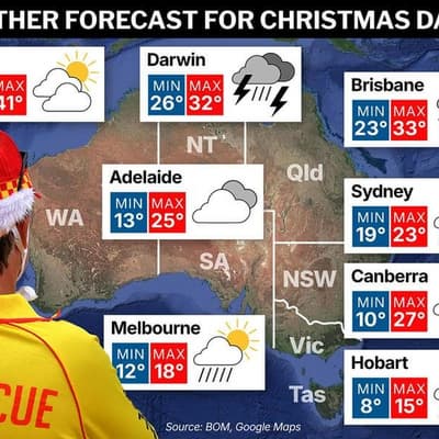 Snow and a heatwave as four seasons greet Christmas Day