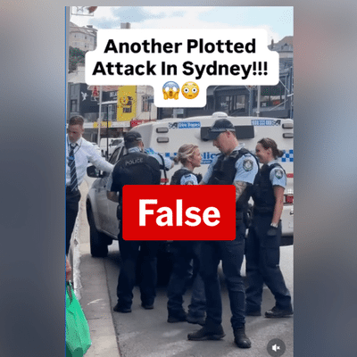 Sydney pub arrest video falsely claimed to be terror-related