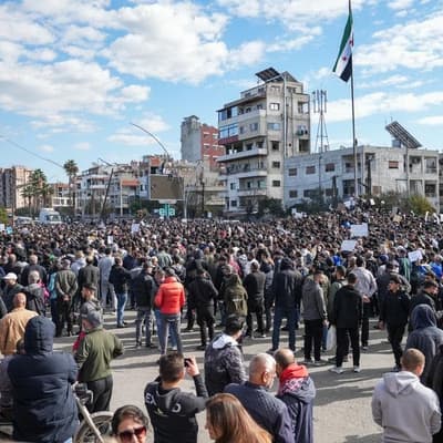 Three dead in Syrian mosque bombing protests