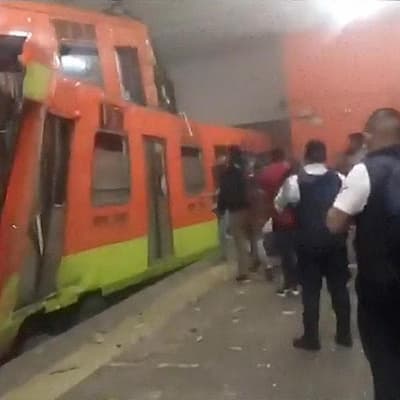 Thirteen dead, 98 hurt after train derails in Mexico