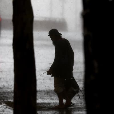 Man dies in floods, tropical cyclone hits northwest