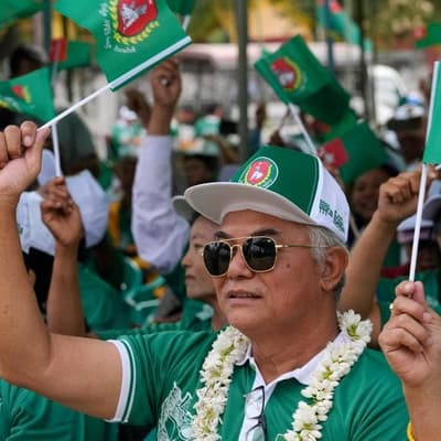 Myanmar's military-backed party leads election