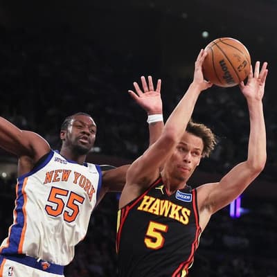 Daniels frustrates Knicks star in Hawks' upset win