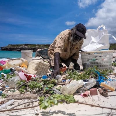 Tonnes of debris removed from 'trashed' remote beach