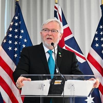 Return to familiar turf for departing ambassador Rudd