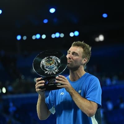 'Can't speak': tennis battler claims $1 million jackpot