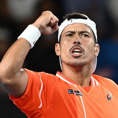 Plucky Aussie's plan to upset big-hitting American