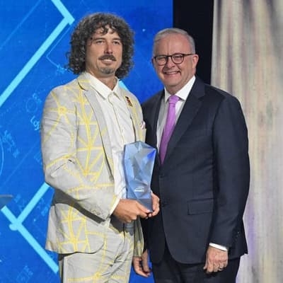 'Paying it forward': sparky honoured at national awards