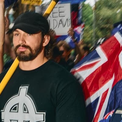 White nationalist held over anti-Jewish 'heil' speech