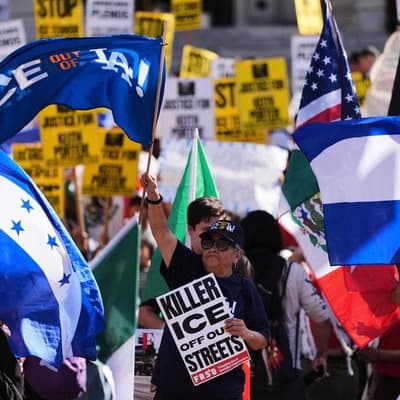 Thousands protest against ICE campaign across the US