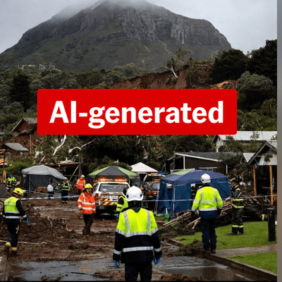 Facebook pages peddle AI images of NZ landslide disaster