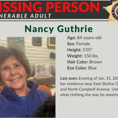 Missing mother of US TV host 'still out there': sheriff
