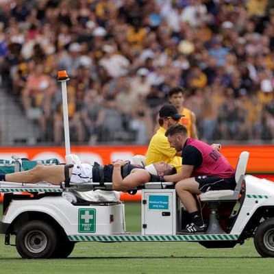 Weitering taken to hospital after scary Origin injury