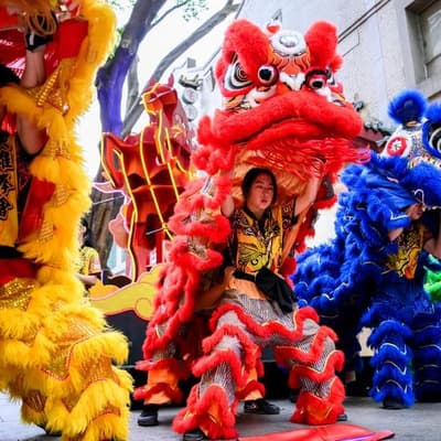 Fears for tears as lion dancers gird for Lunar New Year
