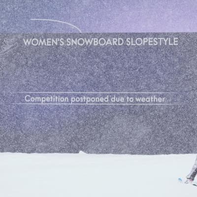 Heavy snow forces postponements in Olympic schedule