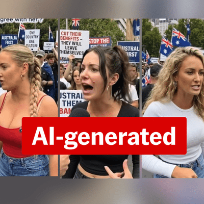 Foreign Facebook page using AI-generated women to stir immigration outrage