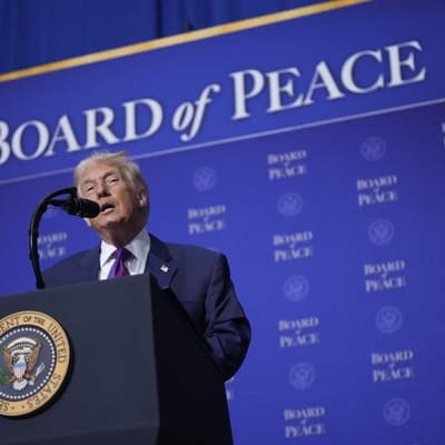 Trump tells Board of Peace $A10bn raised for Gaza